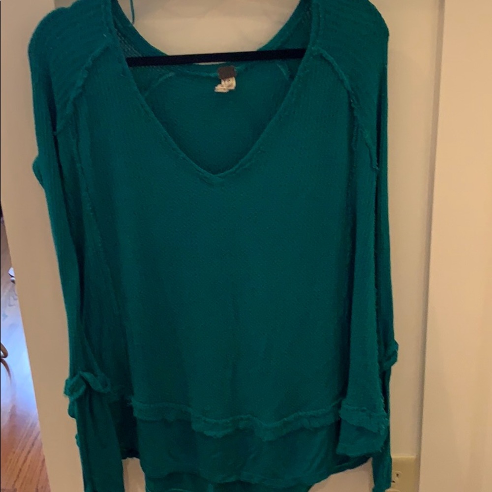 Free People Green top